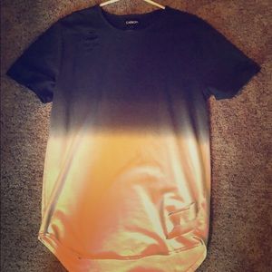 Carbon T-Shirt Gray and White Faded